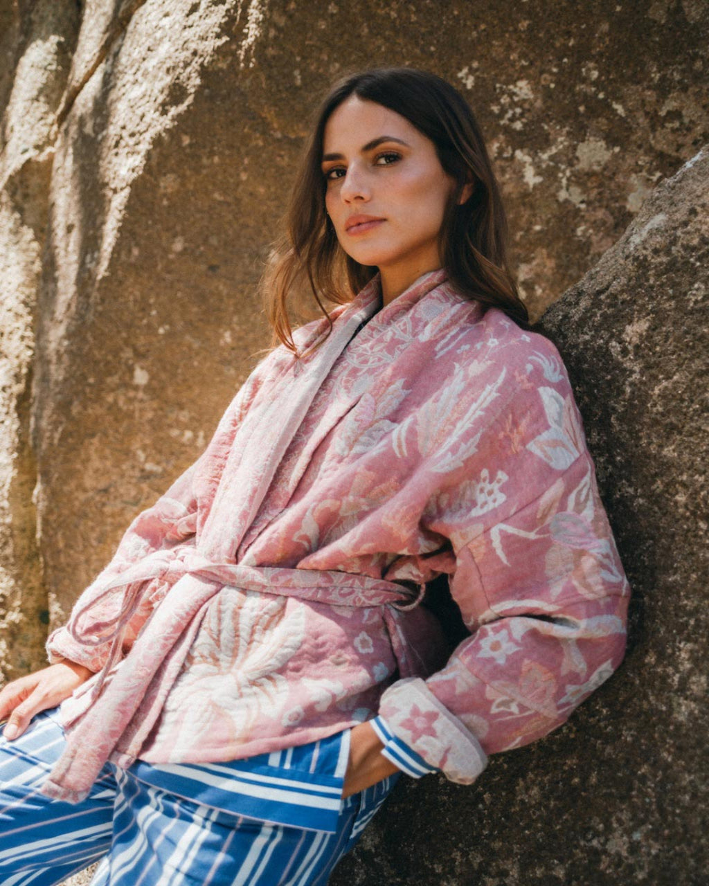 Casaco Aurea - Rosa